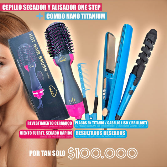 COMBO NANO + CEPILLO SECADOR